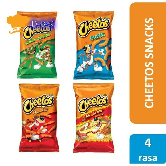 Cheetos Chrunchy Flamin hot puff jalapeno snack real cheese Import USA