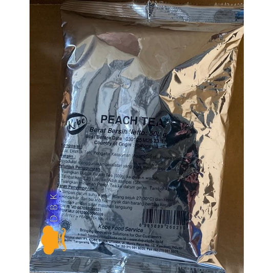 Kobe Peach Tea teh 500gr bubuk minuman serbuk drink powder