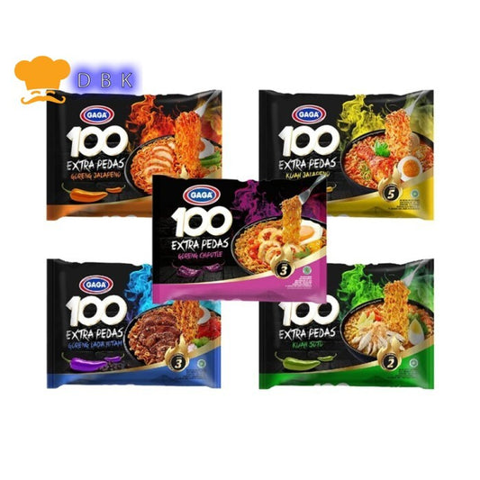 DUS / ECER MIE GAGA 100 KUAH Extra Pedas soto jalapeno habanero m