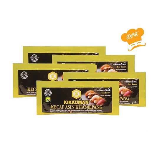 Kikkoman Soy Sauce sachet 5ml Kecap Asin khas jepang sushi halal