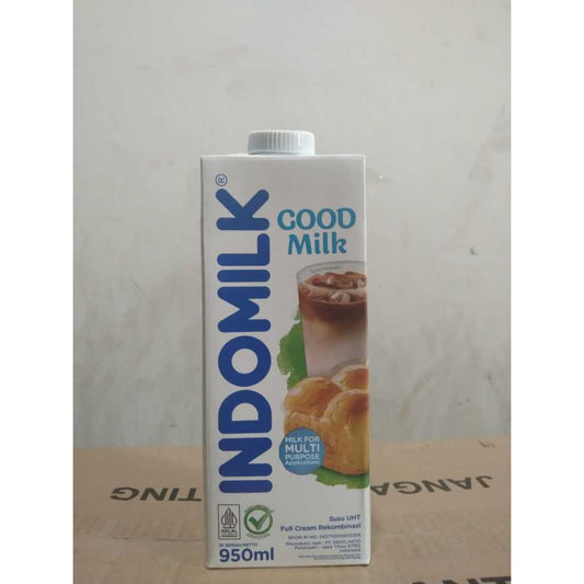 INDOMILK susu cair 1lt full cream uht fullcream seperti