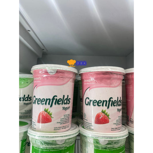 Greenfield Yogurt STRAWBERRY stirred 1lt Yoghurt | fruit bukan biokul