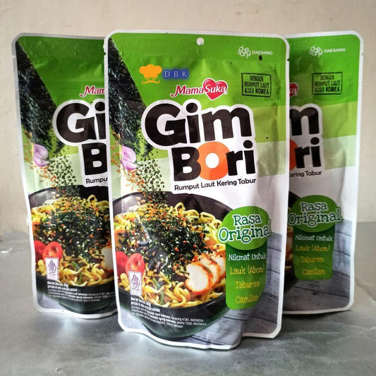 MamaSuka Gim Bori - Nori Tabur Pouch | Rumput Laut Panggang 50gr