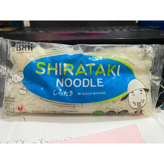 Mie basah Shirataki Hijau 200gr ishii konnyaku Wet Noodles Diet Keto