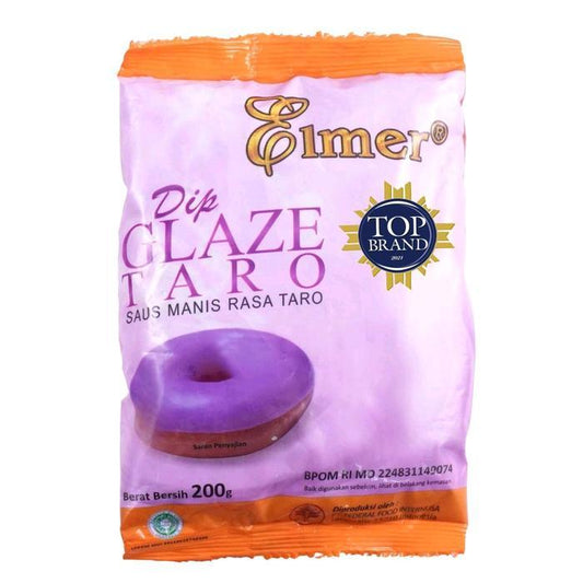 ELMER DIP GLAZE TARO 200 Gr | Selai Taro untuk topping Dessert & Baking