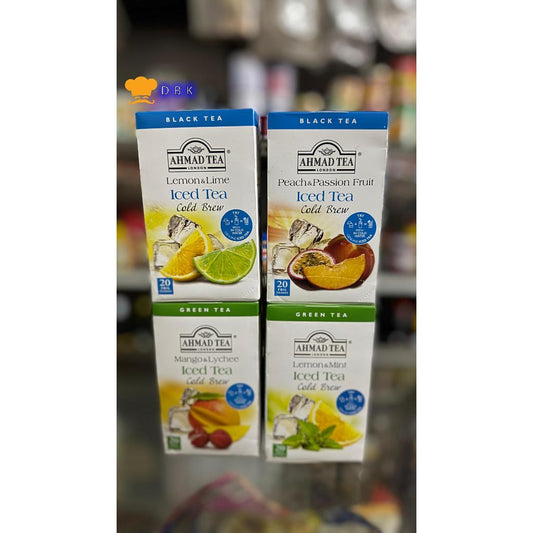 Ahmad Tea 20 tea bag COLD BREW ICE TEA series lemon lime peach passion fruit mango lychee mint