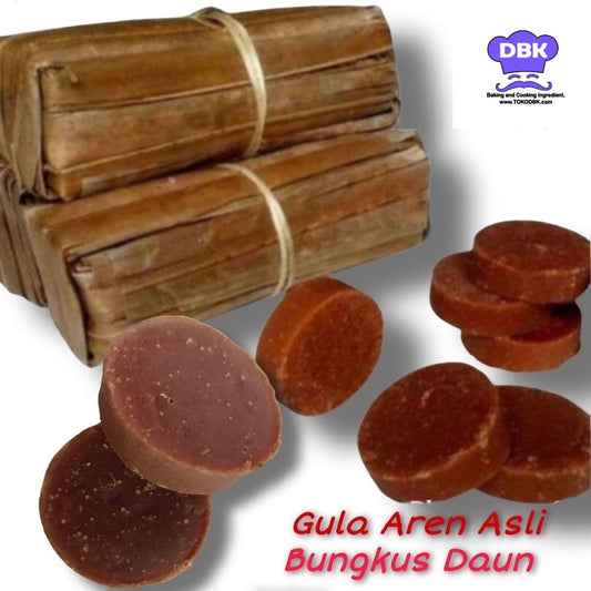 Gula Aren Bungkus Daun 1kg Aren asli merah semut organik