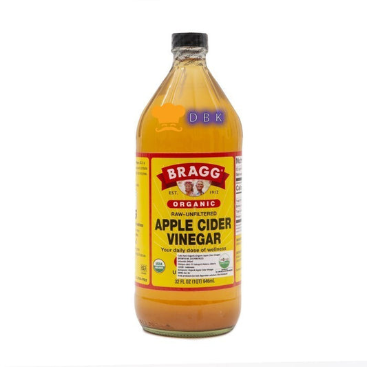 Bragg Cuka Apel Organic Raw Unfiltered Apple Cider Vinegar 946 ml/32oz