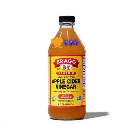 Bragg Cuka Apel Organic Raw Unfiltered Apple Cider Vinegar 473 ml 16oz