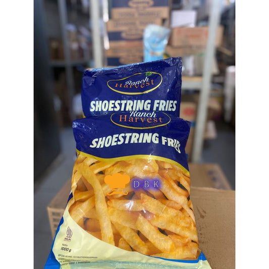 Ranch Harvest Shoestring 7mm French Fries | Kentang Goreng Shoestring 1 kg