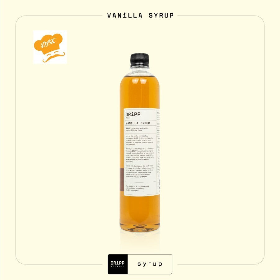 DRiPP Vanilla Syrup ( Sirup Vanila ) 760 ml