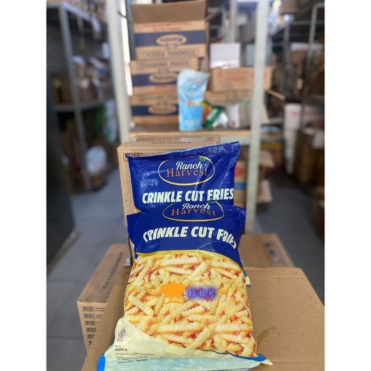 Ranch Harvest crincle crinkle cut 1kg 12mm French Fries | Kentang Goreng crinkle 1 kg