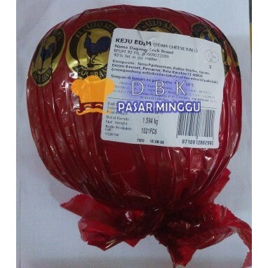 Keju Edam AYAM MAS Per Bola berat 1,5kg - 1,7kg