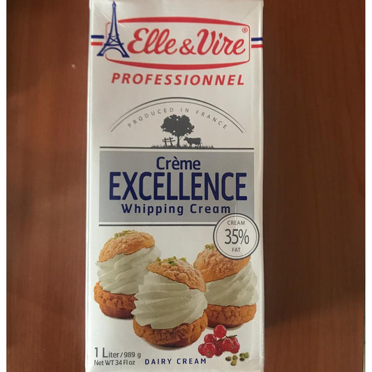Elle Vire Whip - Elle & Vire Whipping Cream 1Liter