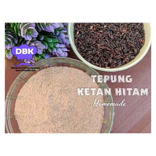 Tepung Ketan Hitam 250gr Bahan bolu ketan hitam