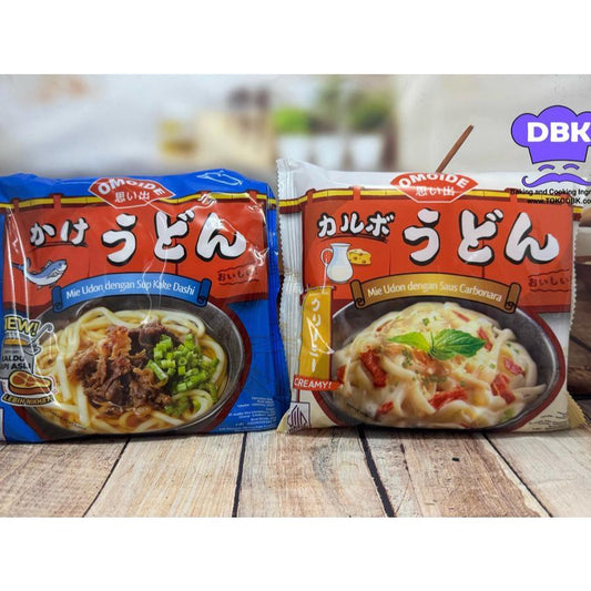 Omoide Udon 150gr Kake Udon Carbonara Kake Dashi