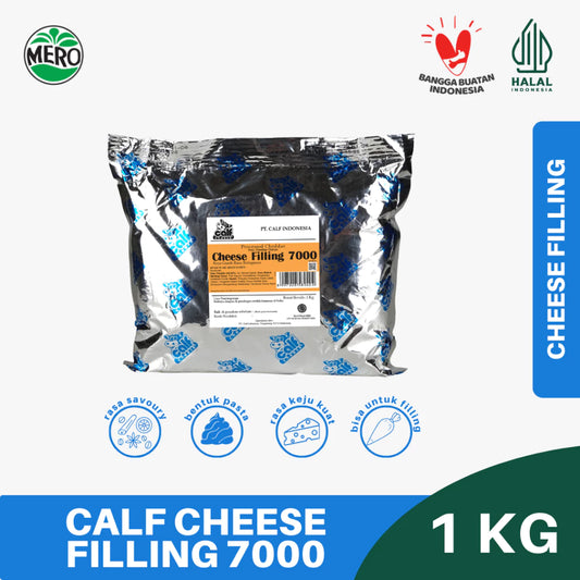 Calf Cheese Filling 7000 Cheddar Saus Keju gurih Savoury 1Kg Processed Cheese Filling 1 Kg