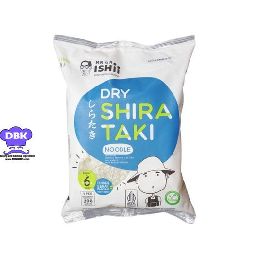 Mr Ishii Mie Shirataki Shiratake Sirataki Siratake Kering Dry 200Gram (Pack) diet keto tinggi serat