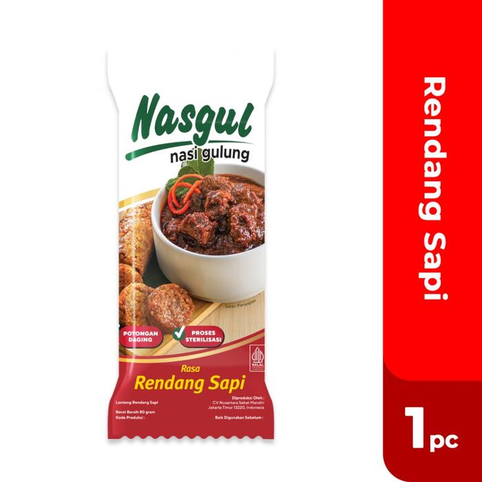 Manita NASGUL ( Nasi Gulung ) All Varian Rasa 80gr rendang jumeokbap beef bulgogi Nasi Gulung Siap Makan Siap Santap praktis camping hiking