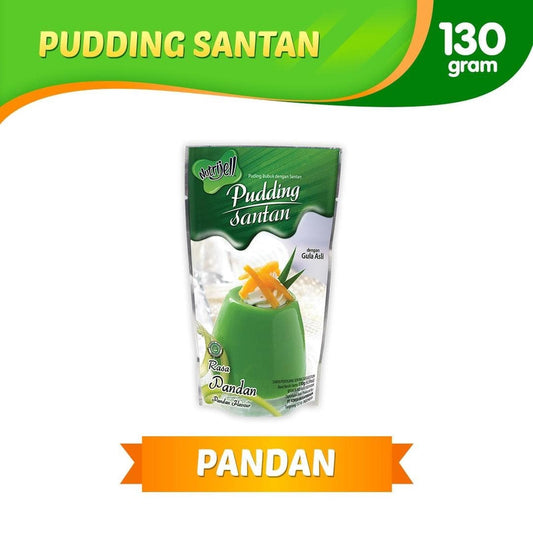 Nutrijell Pudding Santan Rasa Pandan 130gr Bubuk Instan Untuk Membuat Puding Nikmat Gula Asli