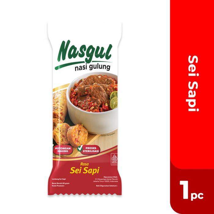 Manita NASGUL ( Nasi Gulung ) All Varian Rasa 80gr rendang jumeokbap beef bulgogi Nasi Gulung Siap Makan Siap Santap praktis camping hiking