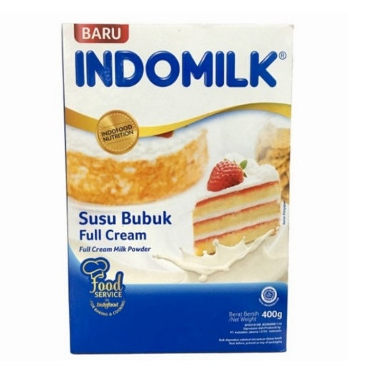 Indomilk Fullcream 400gr susu bubuk baking cooking