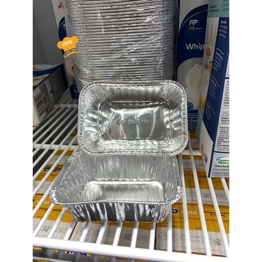 ALUMINIUM TRAY 10cm x 7,5cm - WADAH FOIL CUP BX 984519