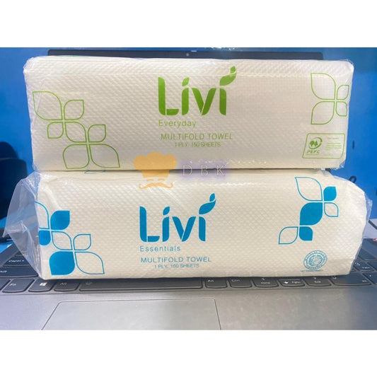 Tissue Livi Hand Towel Smart Multifold essential 150s / Tisu Wastafel