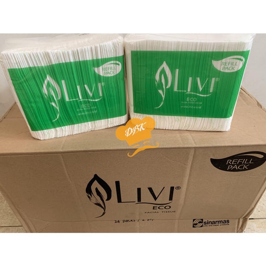Tissue LIVI ECO Facial Refill 600s / Tisu Wajah
