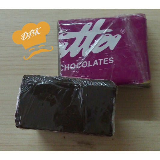 collata dark 250gr coklat potong