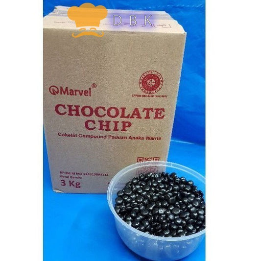 Coklat Chip Belah / Setengah Bulat kiloan 100gr