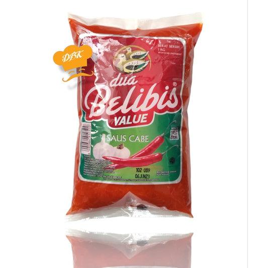 saus sambal DUA BELIBIS VALUE SAOS CABE (1kg)