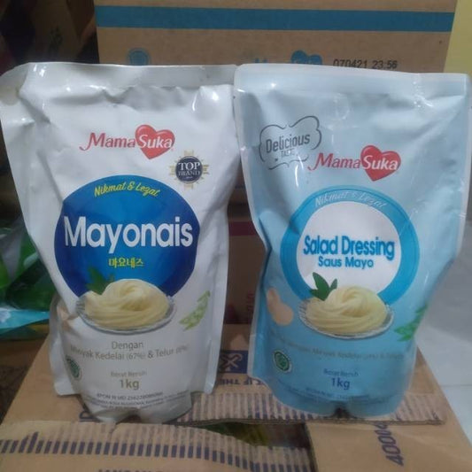 MAMASUKA mayonaise 1kg salad dressing mayonaise mayones