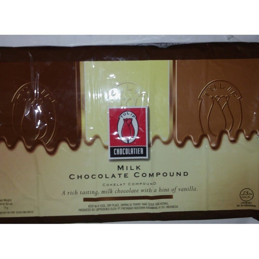 TULIP milk susu 1kg Chocolate Compound Cokelat Masak