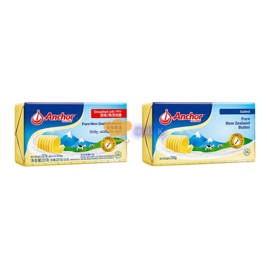 anchor butter unsalted 200 gr dan Salted butter 227gr butter asin