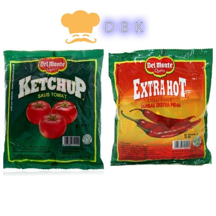 Delmonte saus sambal dan tomat1 pak (24 sachet)