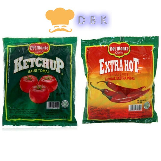 Delmonte saus sambal dan tomat1 pak (24 sachet)