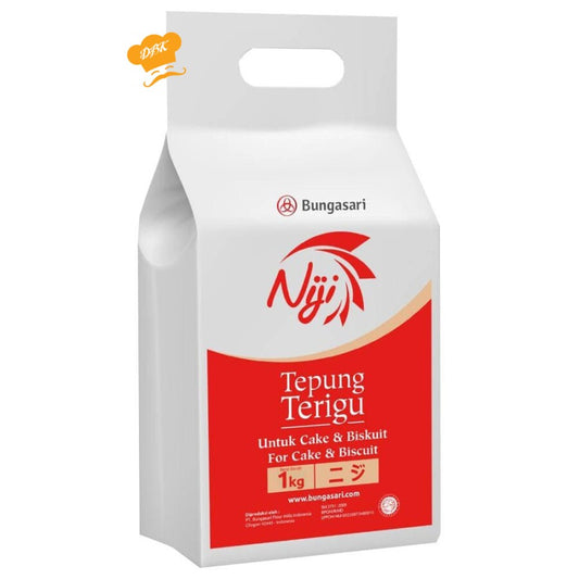 Bungasari Niji Tepung Terigu Super Premium Cake dan Biskuit 1 KG