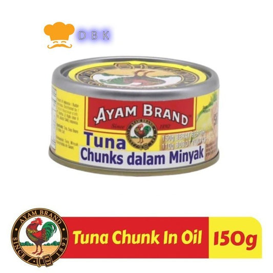 Ikan Tuna Kaleng Chunk In Oil Ayam Brand 150g