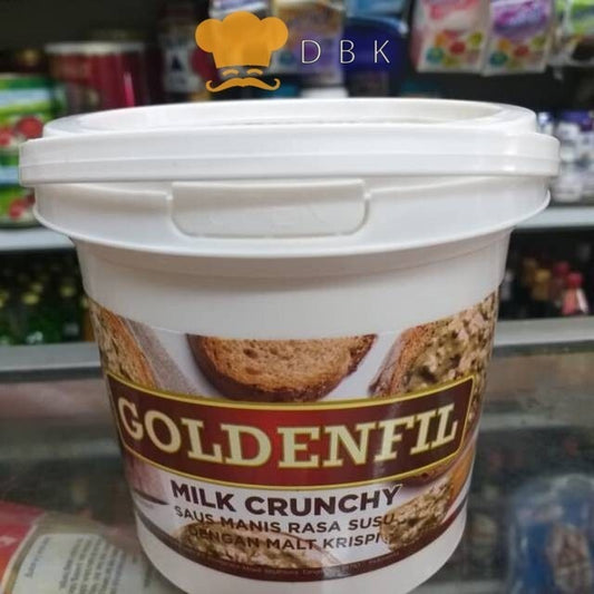 GOLDENFIL MILK CRUNCHY 1KG rasa vanila susu dengan malt gurih