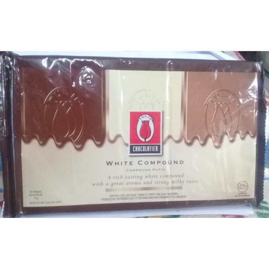 TULIP white 1kg Chocolate Compound Cokelat Masak