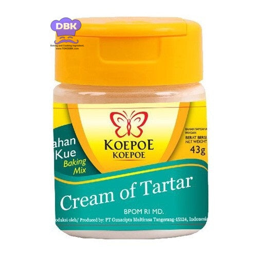 kupu-kupu koepoekoepoe cream of tartar 43gr krim bubuk pelapis kue