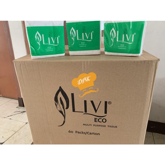 Tissue Livi Eco Multipurpose 150s tisu makan