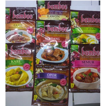 bumbu masak BAMBOE aneka bumbu kental gule rawon kare rendang semur