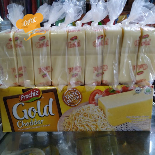 keju prochiz gold per 250gr cheddar potongan
