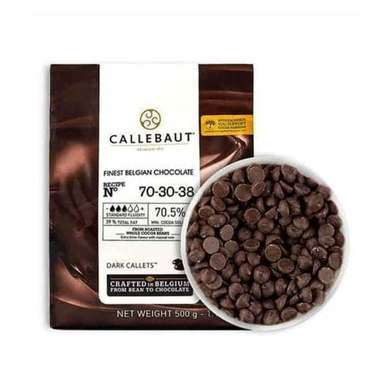 CALLEBAUT coklat dark 100gr pahit belgia callet couverture 70,5% NOIR