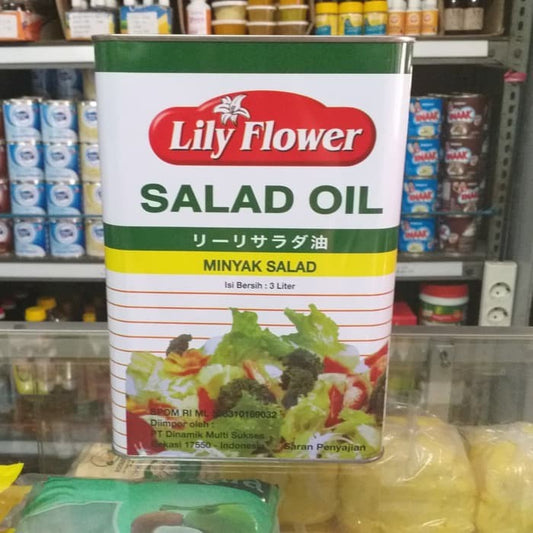 lily flower salad oil 3lt / minyak salad