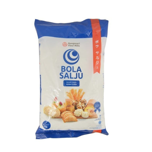 tepung terigu bola salju 1kg bungasari serbaguna flour protein sedang