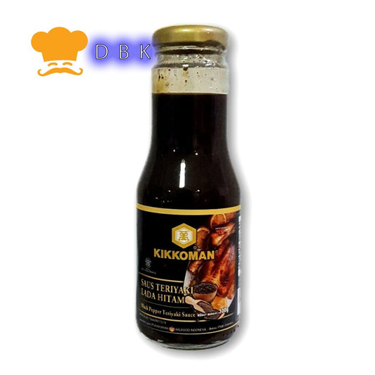 KIKKOMAN BLACKPEPPER TERIYAKI SAUCE 300ml lada hitam manis bbq