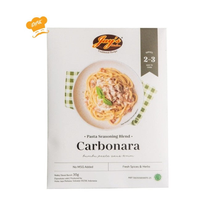 Jay's Kitchen Carbonara Pasta Seasoning Blend 30gr